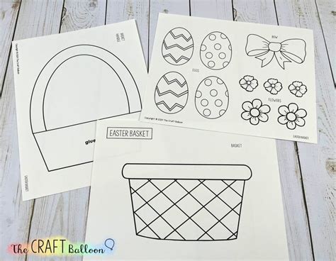 Easter Basket Paper Craft The Craft Balloon