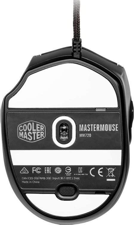 Cooler Master Mm720 Lightweight Gaming Mouse With Ultraweave Cable 16000 Dpi Optical Sensor