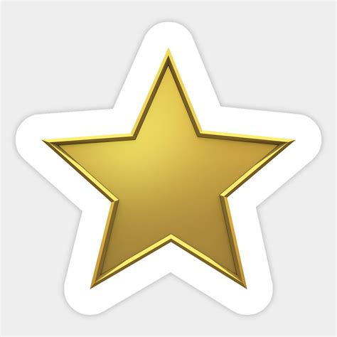 Gold Star Sticker Childrens Health