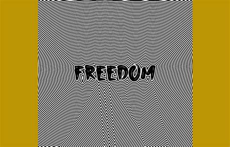 "Freedom" with Black and White Lines Graphic by Cool Worker · Creative ...