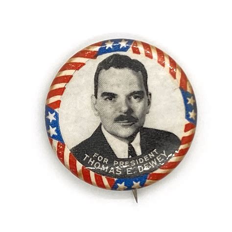 S Thomas E Dewey For President Campaign Button Pinback Ebay