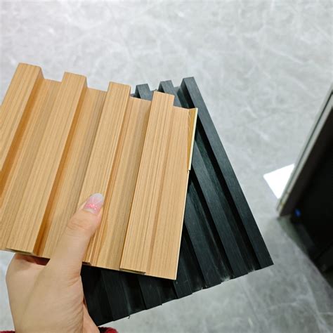 Arris Good Quality WPC Cladding PVC Cladding Plate Wood Like Fluted