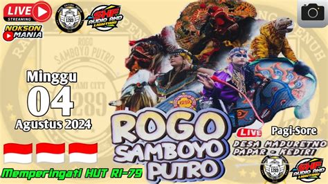 Live Jaranan Rogo Samboyo Putro Feat Shf Audio Live Maduretno Papar