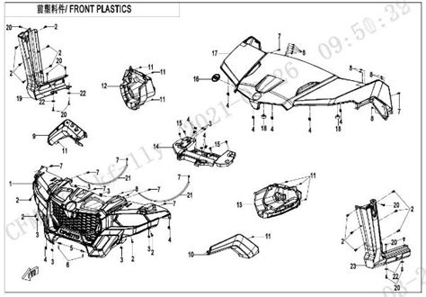 Cfmoto F Front Plastics Sherco