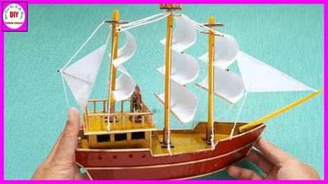 How To Make A Boat Models With Cardboard Sailboat Do It Yourself