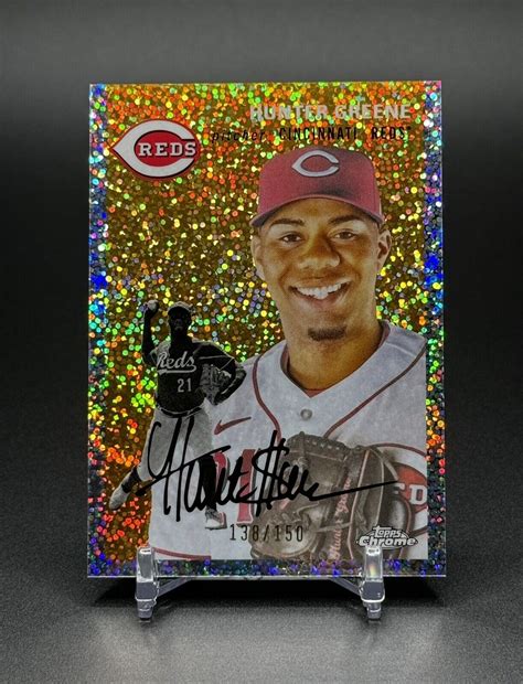 2023 Topps Chrome Platinum Anniversary Hunter Greene Speckle Refractor