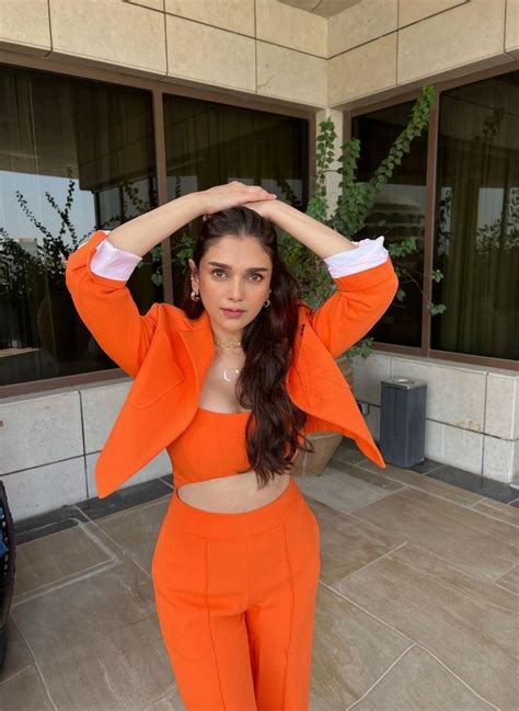 Aditi Rao Hydari In Stunning Orange Outfit