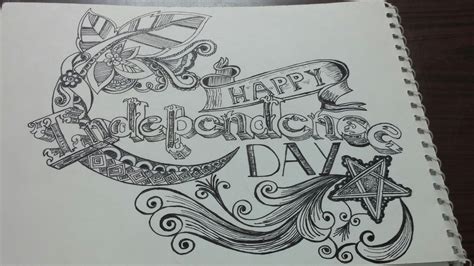 Independence Day Pencil Sketch Drawing Sketch Drawing Idea