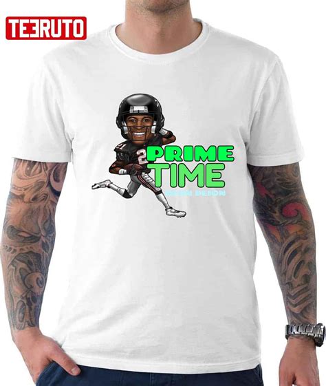 Prime Time Deion Sanders Neon Deion Fanart Unisex T-shirt - Teeruto