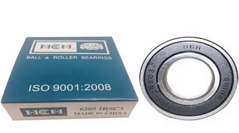 Single Row HCH 6205 2RS Stainless Steel Ball Bearing For Automotive