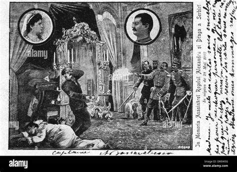 Assassination of King and Queen of Serbia Stock Photo: 66095276 - Alamy