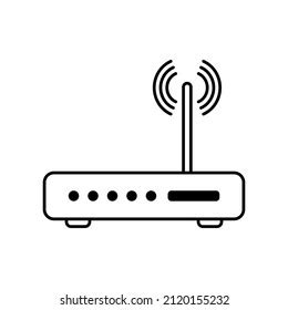 Router Related Signal Icon Isolated Wifi Stock Vector Royalty Free