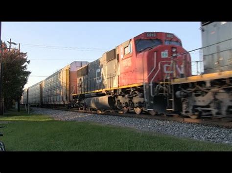 Rare CSX Auto Rack With CN Unit YouTube