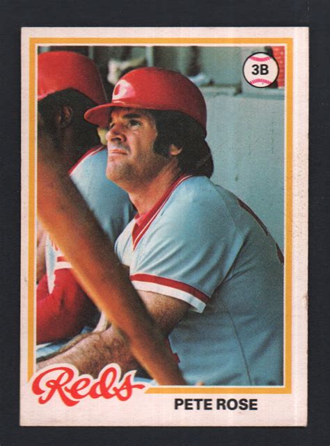 Opc O Pee Chee Baseball Trading Card Pete Rose Etsy