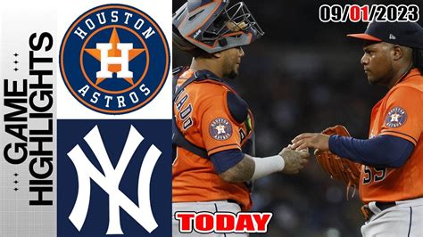 Houston Astros Vs New York Yankees Highlights Today September