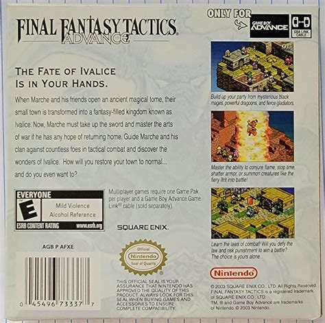 Final Fantasy Tactics Advance Prices Gameboy Advance Compare Loose