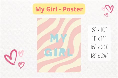 My Girl - Poster Graphic by Golden Moon Design · Creative Fabrica