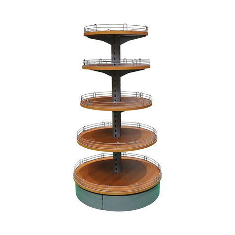 New Design Metallic Circular Design Supermarket Shelf Shelf And