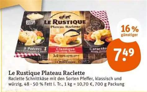 Le Rustique Plateau Raclette Angebot Bei REWE