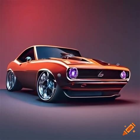 Realistic Illustration Of A 1969 Camaro Ss On Craiyon