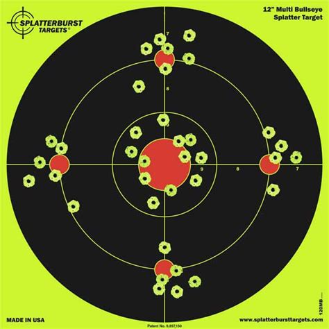 Multi Bullseye Splatter Target Splatterburst Targets