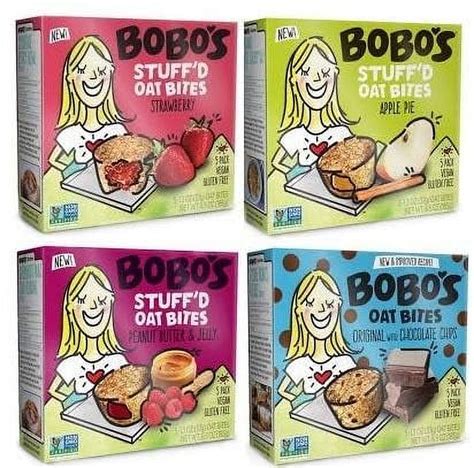 Bobos Stuffd Oat Bites Gluten Free Whole Grain Rolled Oat Snacks