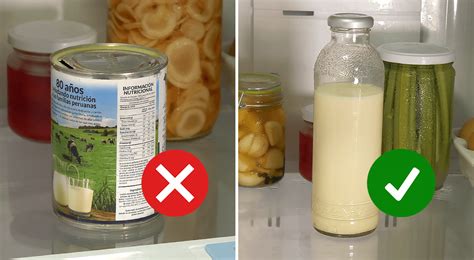 Por qué es un error meter el tarro lata de leche en el refrigerador