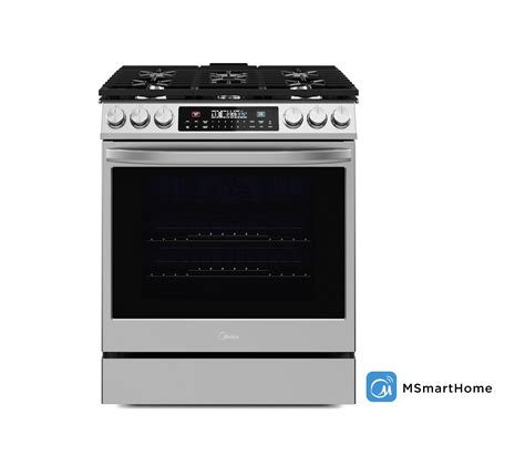 Midea Slide In Gas Range With 5 Burners And Air Fry Convection