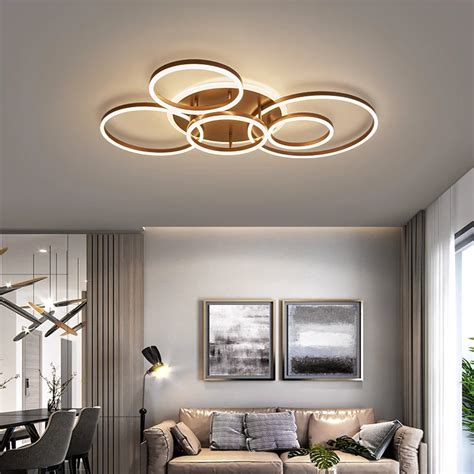 2023 Modern Led Circle Rings Ceiling Lights For Living Room Bedroom