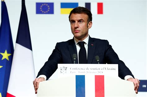 France S Macron Urges Allies Not Be Cowardly On Ukraine Reuters