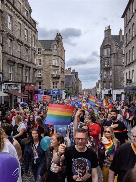 Thousands March Through Edinburgh For 2019 Pride Celebration