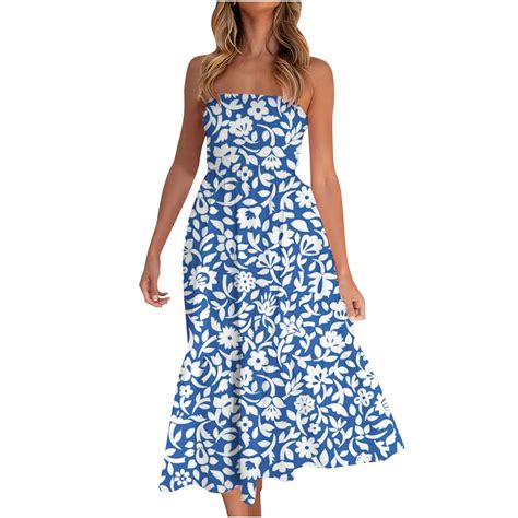 Idall Summer Dresses Maxi Dresses Summer Bohemian Long Dress Floral