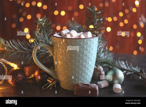 Cup Of Hot Cocoa Stock Photo Alamy