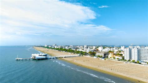 Lignano Sabbiadoro Aerial Panoramic Overview of the Beach Stock Photo - Image of cities, palaces ...