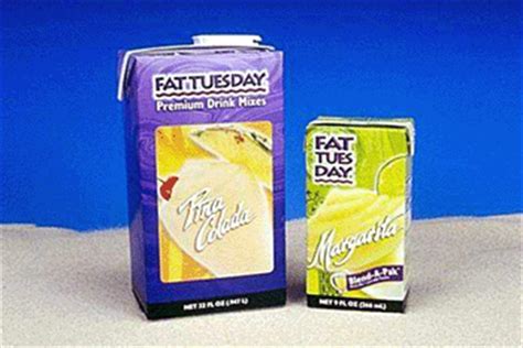 Fat Tuesday Drink Mixes Debut in 32-oz Aseptic Cartons