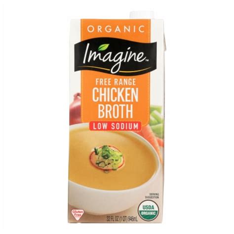 Imagine Foods Chicken Broth Low Sodium Case Of 12 32 Fl Oz 32