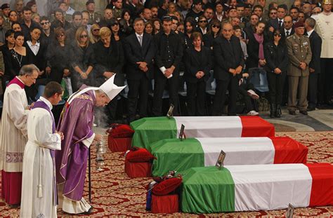 Italia Despide A Sus Seis Militares Muertos En Afganistán