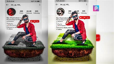 Picsart D Instagram Viral Photo Editing Tutorial Step By Step In Hindi