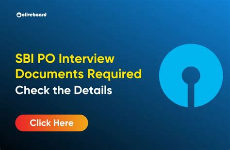 SBI PO Interview Documents Required Know The Important Documents