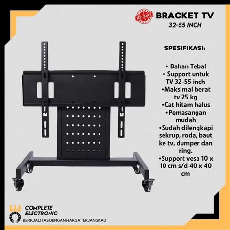 Jual Braket Stand Tv Bracket Tv Berdiri Mimbar