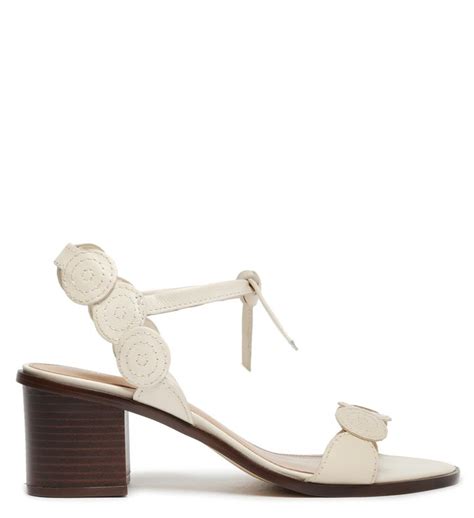 Sand Lia Off White Couro Salto M Dio Bloco Arezzo