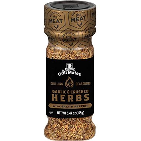 Mccormick Grill Mates Garlic And Crushed Herbs Grilling Seasoning 547 Oz