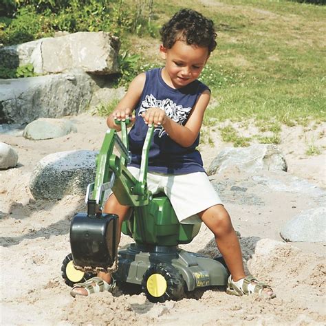 Rolly Toys rollyDigger John Deere Grävmaskin som man kan sitta på