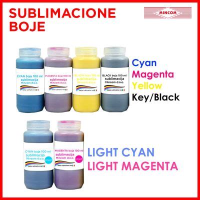 Sublimacione Boje 100ml Mincom D O O Novi Sad Veleprodaja