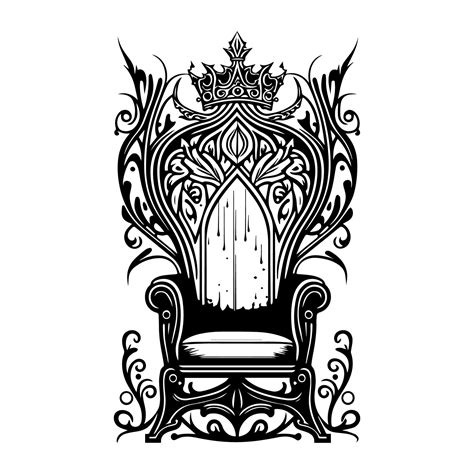 royal throne  art hand drawn illustration  vector art