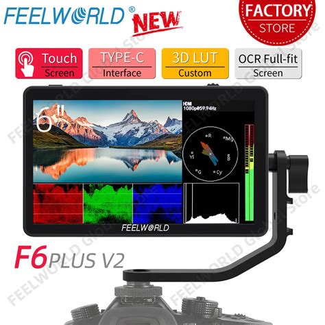 FEELWORLD Monitor De Campo F6 PLUS V2 C Mara DSLR De 6 Pulgadas