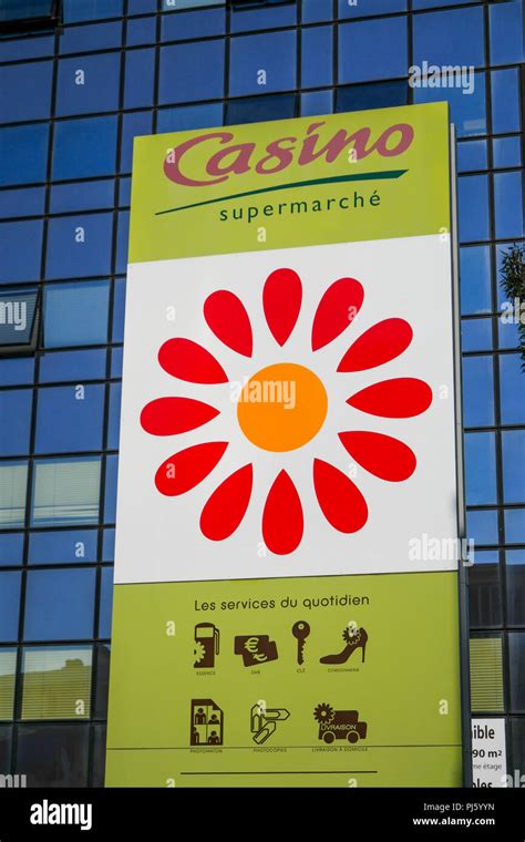 Casino supermarket logo, Lyon, France Stock Photo - Alamy