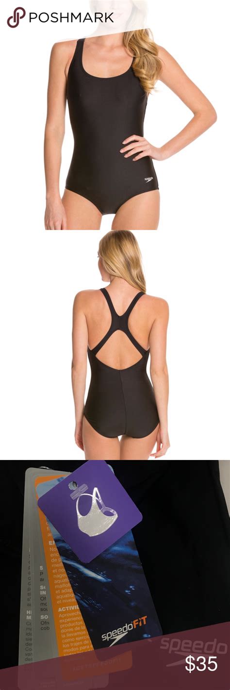 Speedo Aquatic Moderate Ultraback One Piece Black One Piece Womens