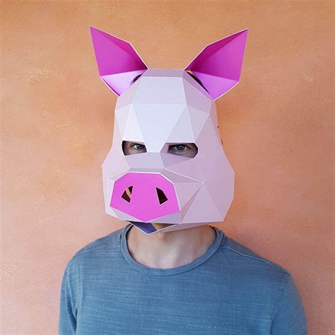 Pig Mask Papercraft Masks By Ntanos Crafted By You