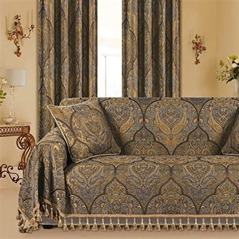 Amazon Loom And Mill Luxury Jacquard Sofa Covers Classic Antique